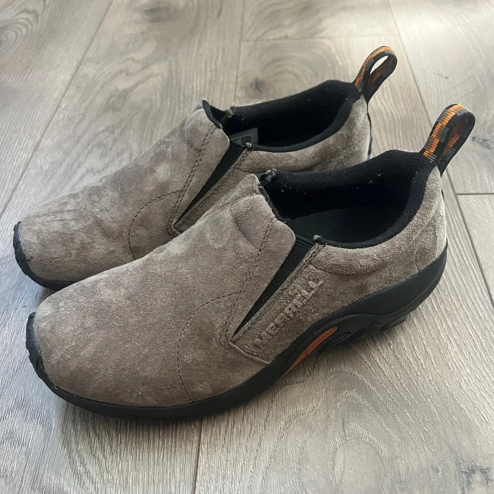 Merrell Jungle Moc Womens 8W Taupe Suede Slip On Shoes J60788W